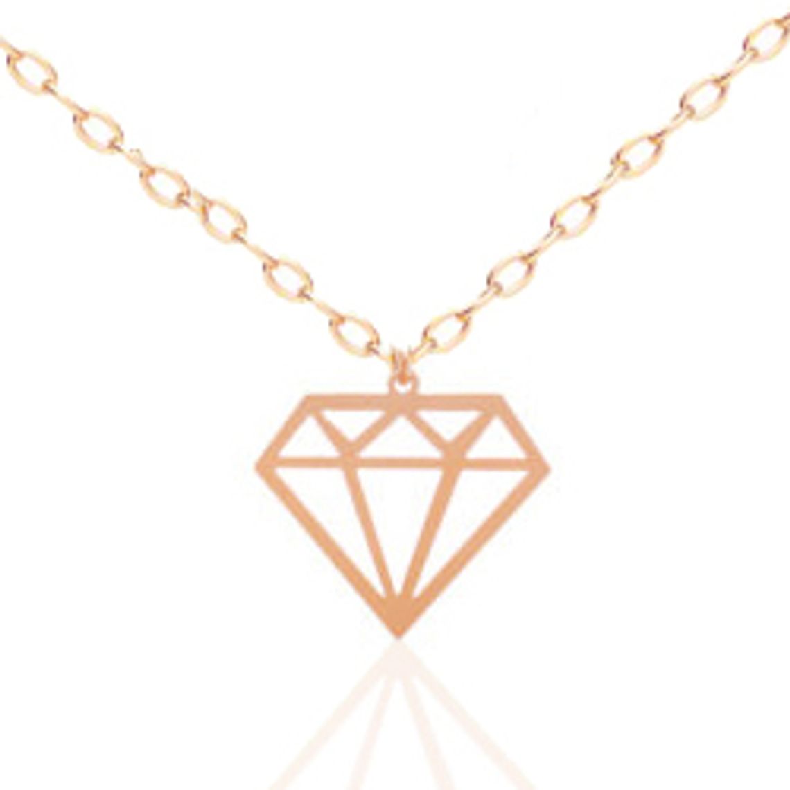 Pingente Diamante Desenho Vazado Ninabruni