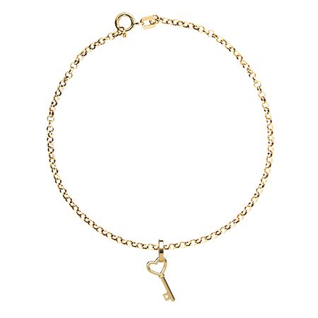 Pulseira-de-Chave-Amor-Ouro-Amarelo
