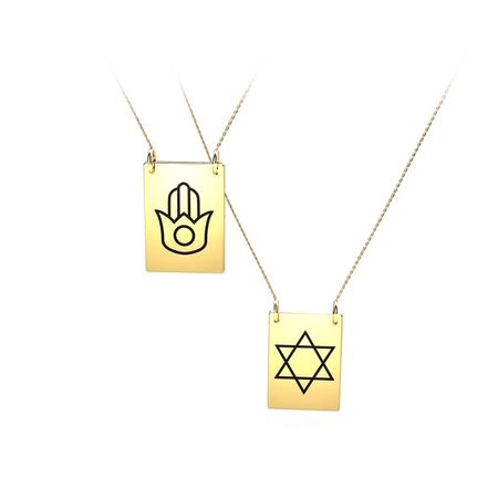 Escapulario-Judaismo-Ouro-Amarelo
