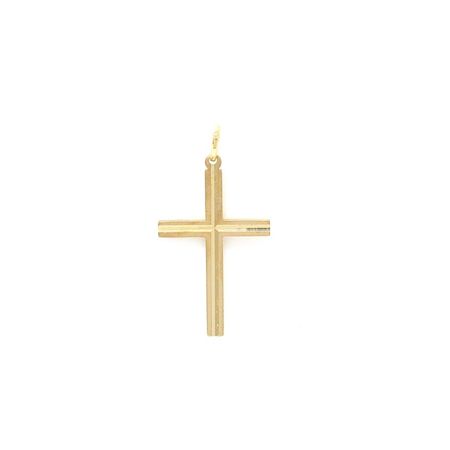 Crucifixo-Simples-Ouro-Amarelo